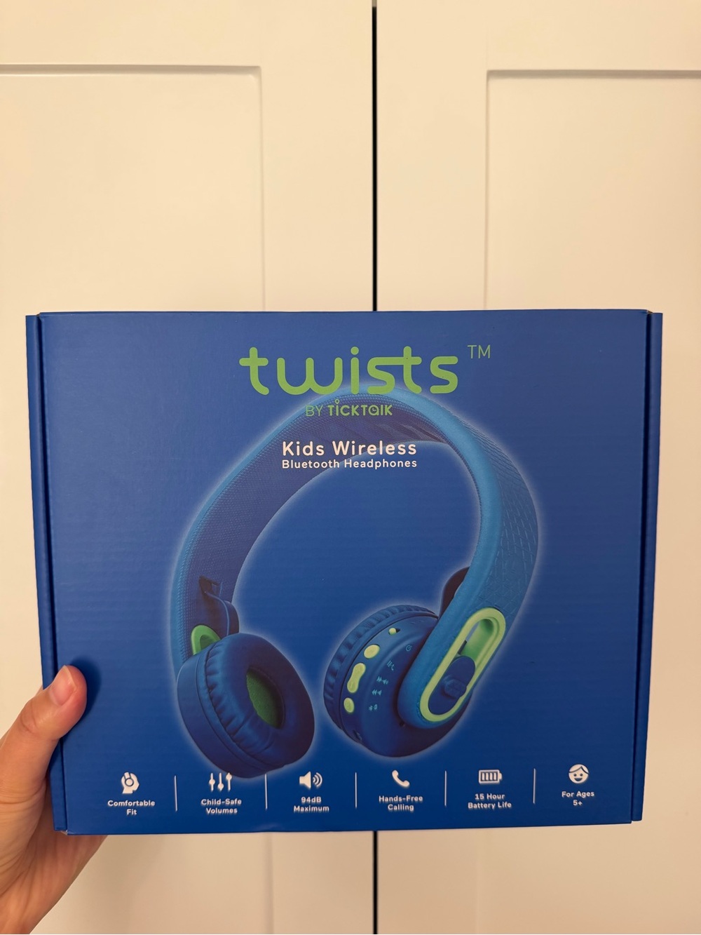 Kids Wireless Headphones - Blue & Green
